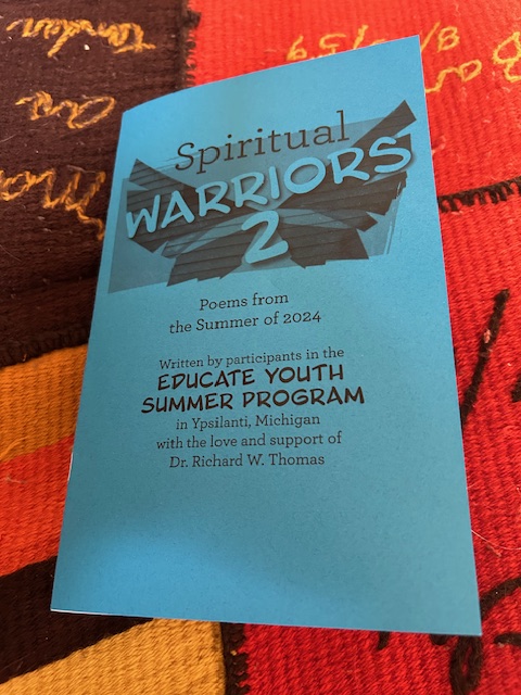 Spiritual Warriors blue leaflet